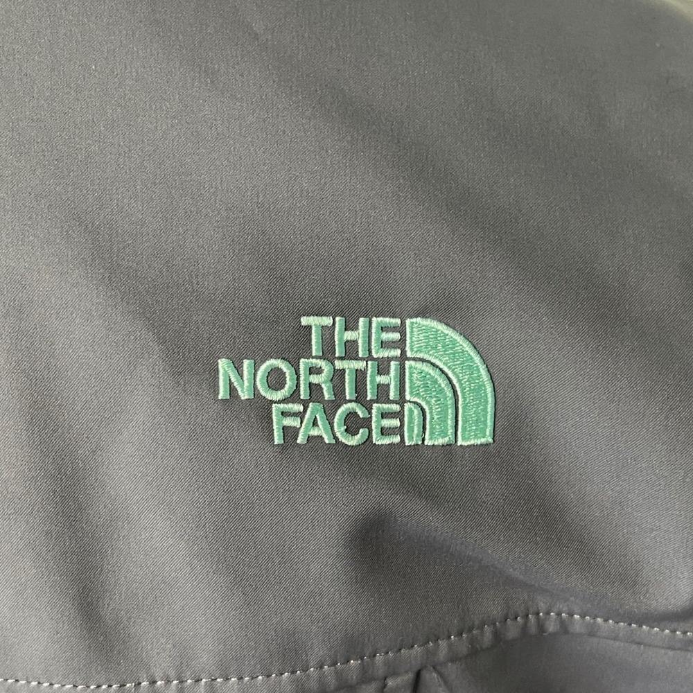 The North Face Apex Softshell Jacket Women S Gray Teal Wind Water‎ Resistant - Picture 8 of 16